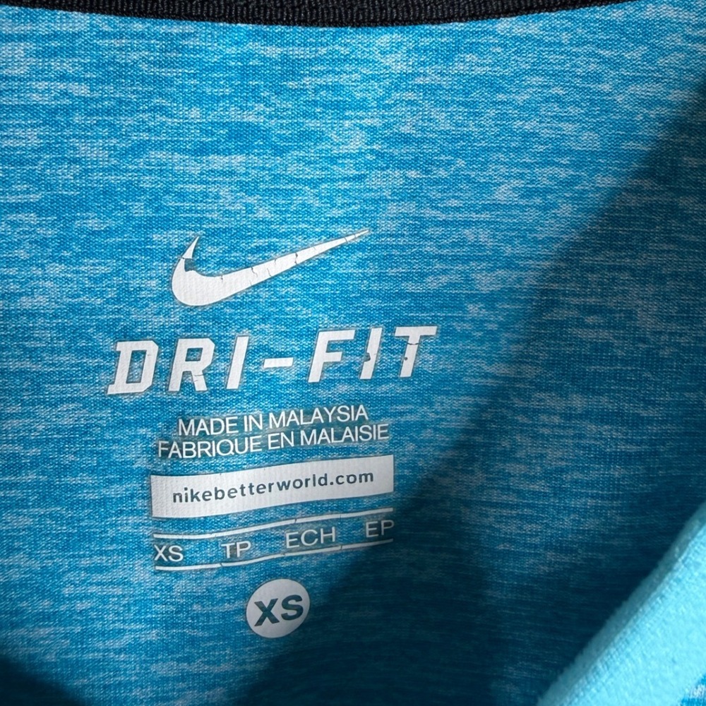 Nike Dri Fit Hooded Sweatshirt size‎ XS Blue - Picture 2 of 8